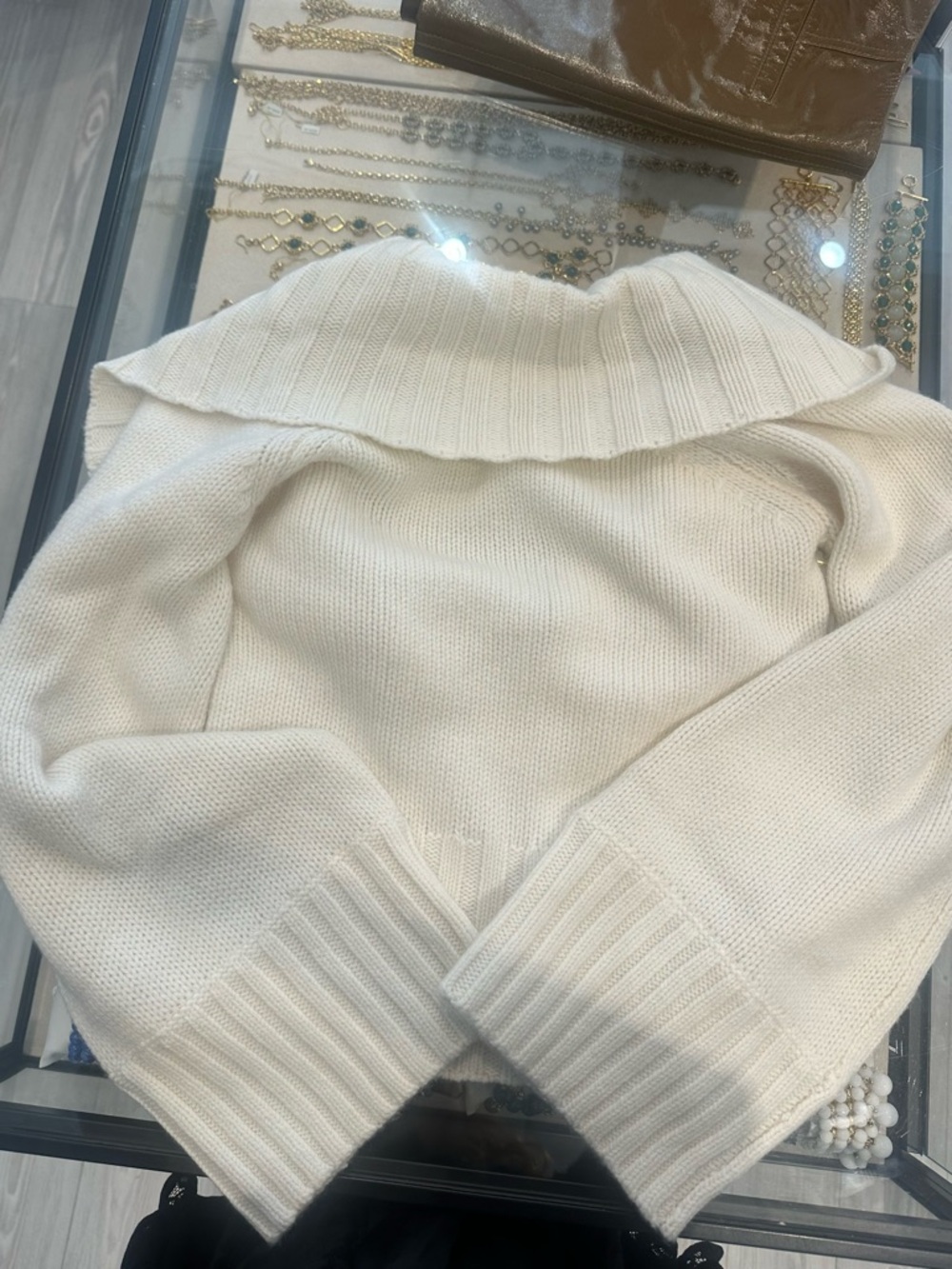 Cult Gaia Milika Open-Back Sweater in Cream - Picture 5 of 5